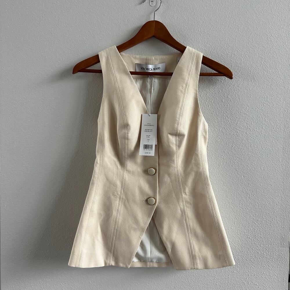 Veronica Beard Avalina Vest Size 0 NWT